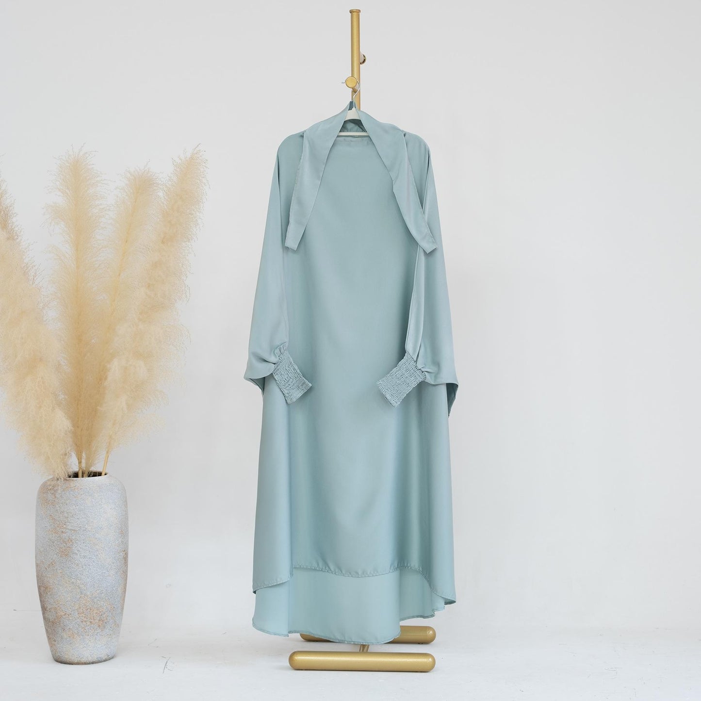 HASASERIES HS0720 Large Swing Solid Color Robe Children's Dress