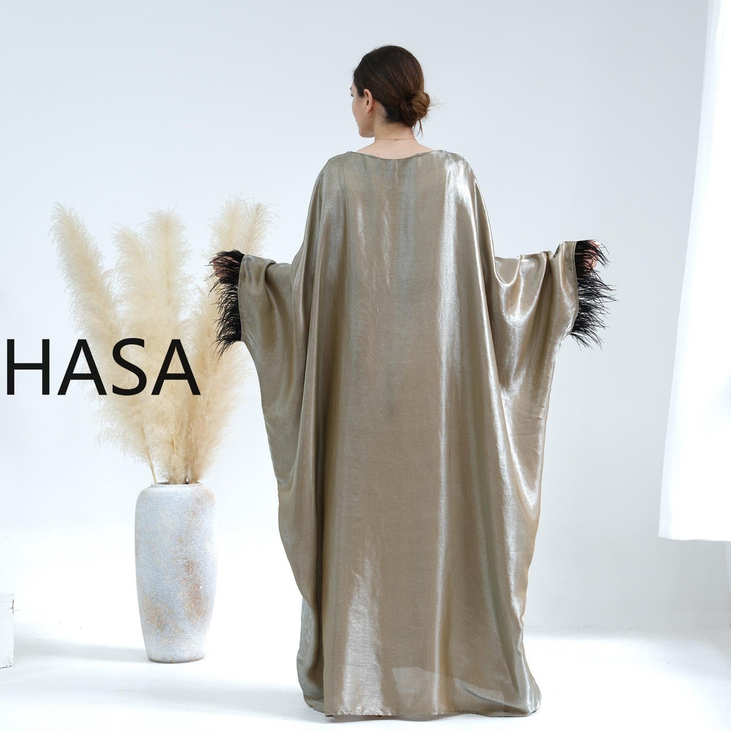 Série Kaftan fluide HASA HS0706 Metallic Elegance