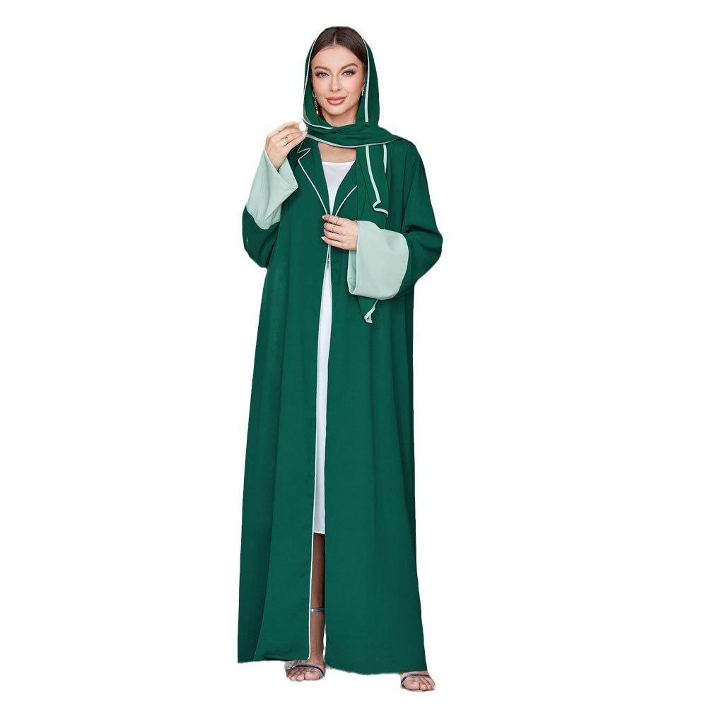 HASASERIES HS1037 Ensemble 2 pièces Cardigan avec Hijab