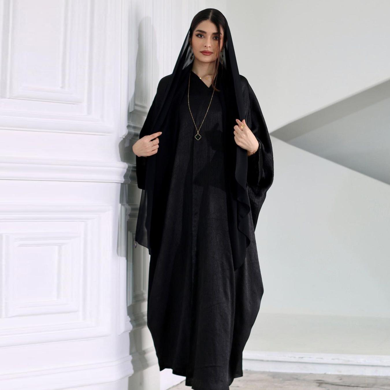 HASASERIES HS0725 Bat-sleeved Robe Women's Abaya