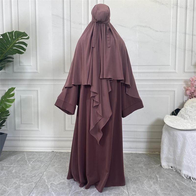 HS0455 Nidha Khimar de couleur unie