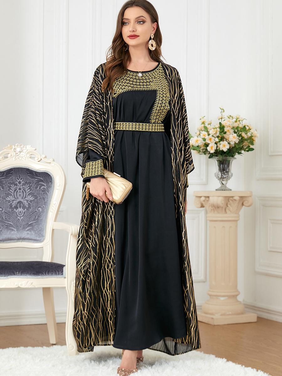 HASASERIES HS1059 2pcs Inner Dress with Cardigan