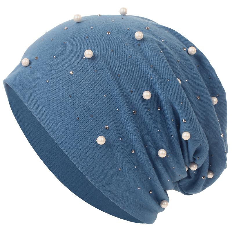HASASERIES HS1092 Pearl Hot Diamond Pullover Cap