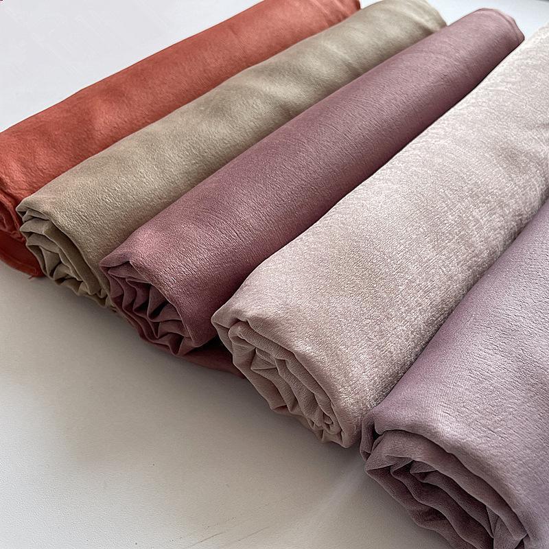 HASASERIES HS1069 Solid Color Scarf Baotou Scarf