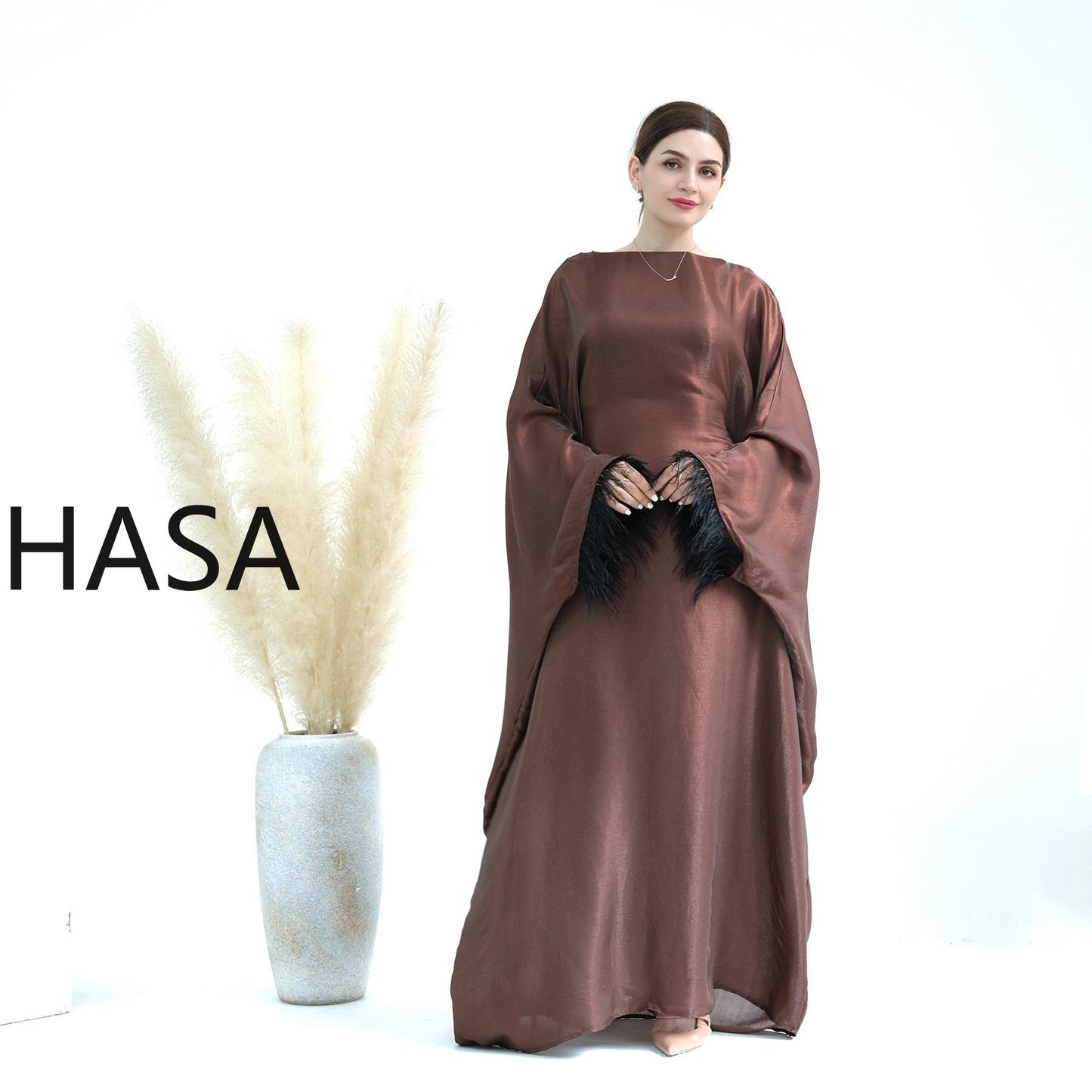 Série Kaftan fluide HASA HS0706 Metallic Elegance