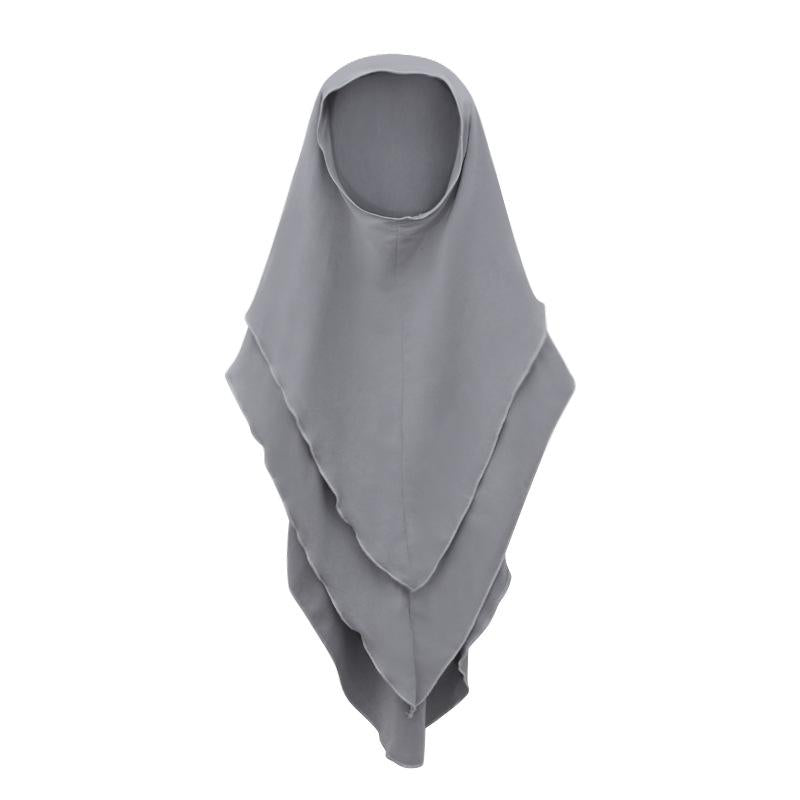HASASERIES HS1194 Ensemble 2 pièces, Abaya pour enfant avec khimar à deux couches