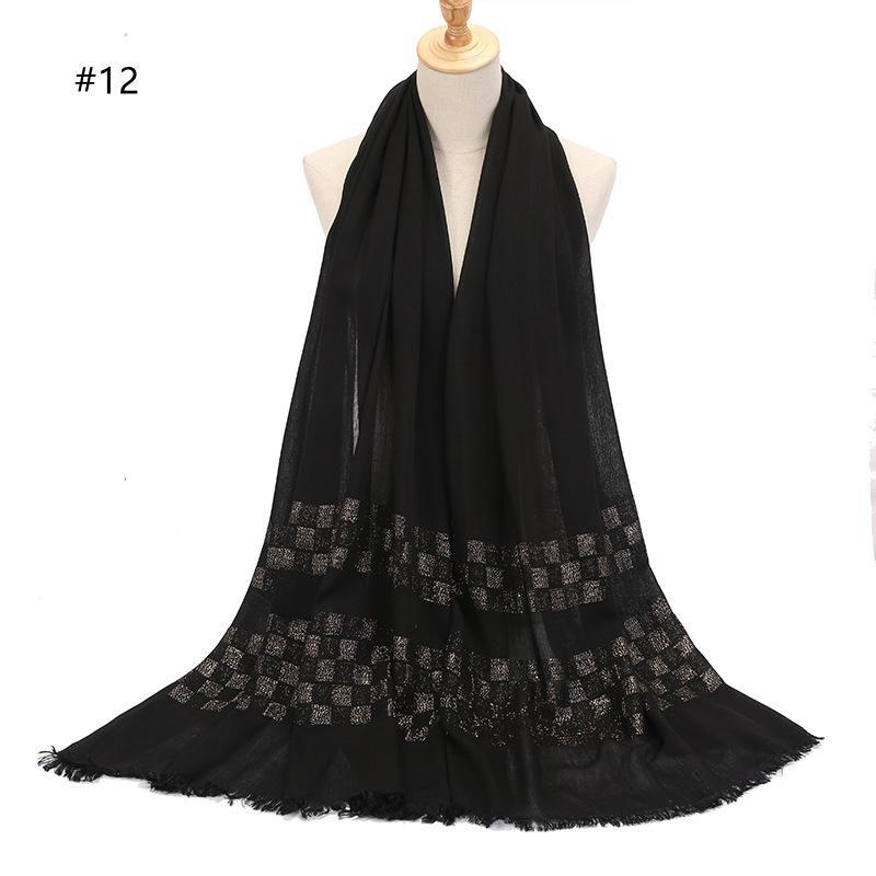 HASASERIES HS1142 Soft Solid Color Ladies Headscarf
