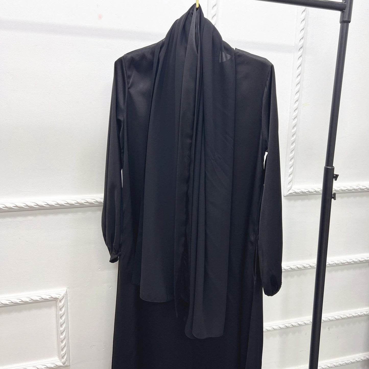 HASASERIES HS0708 Solid Color Robe Dress