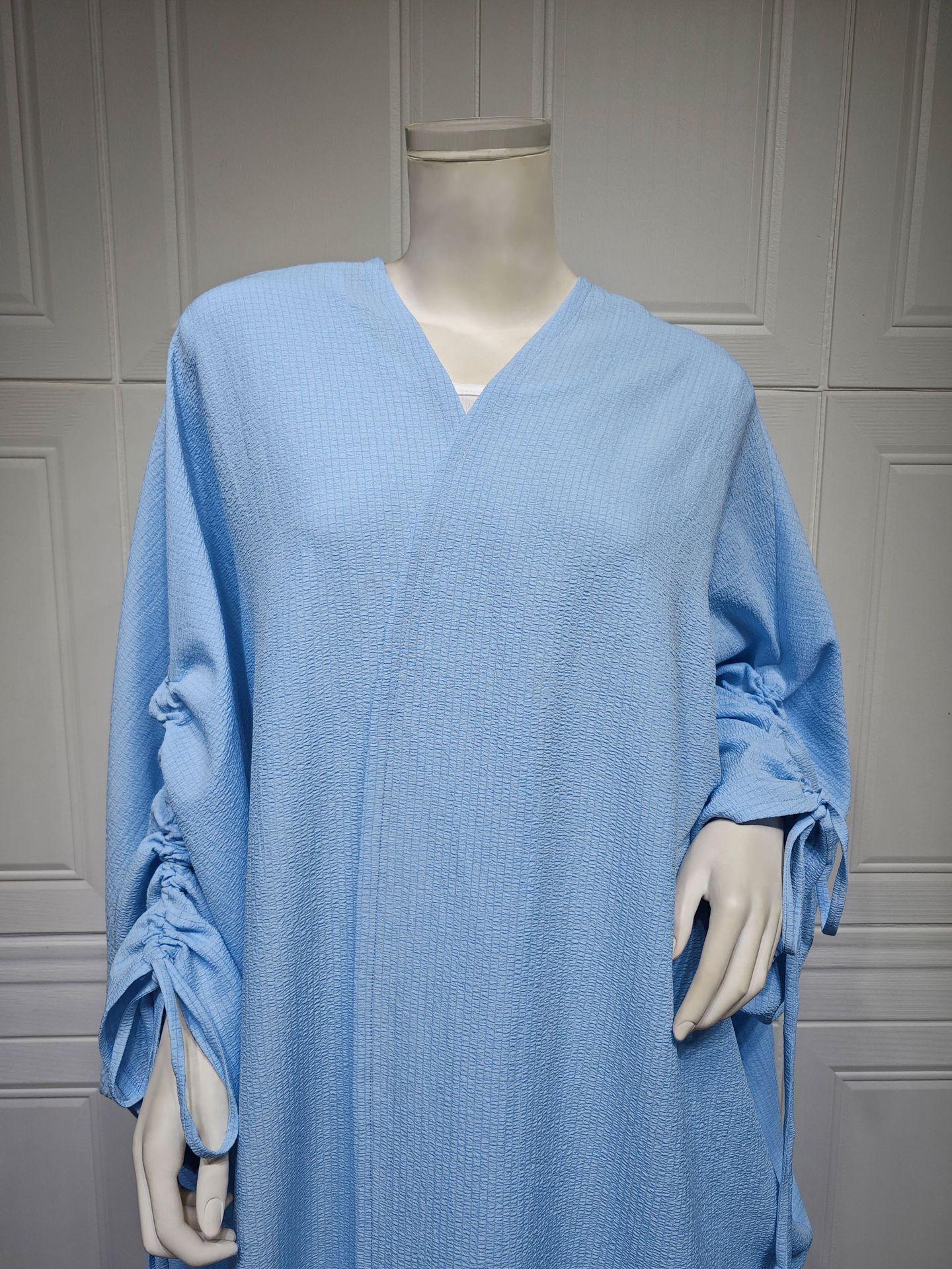 HASASERIES HS0515 Muslim Solid Bat Sleeves Casual Cardigan