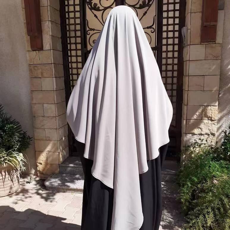 HS0455 Nidha Khimar de couleur unie