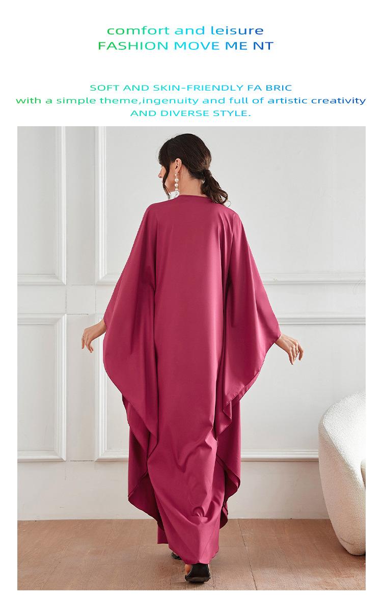 HASASERIES HS1087 New Style Elegant Decal Dress Robe