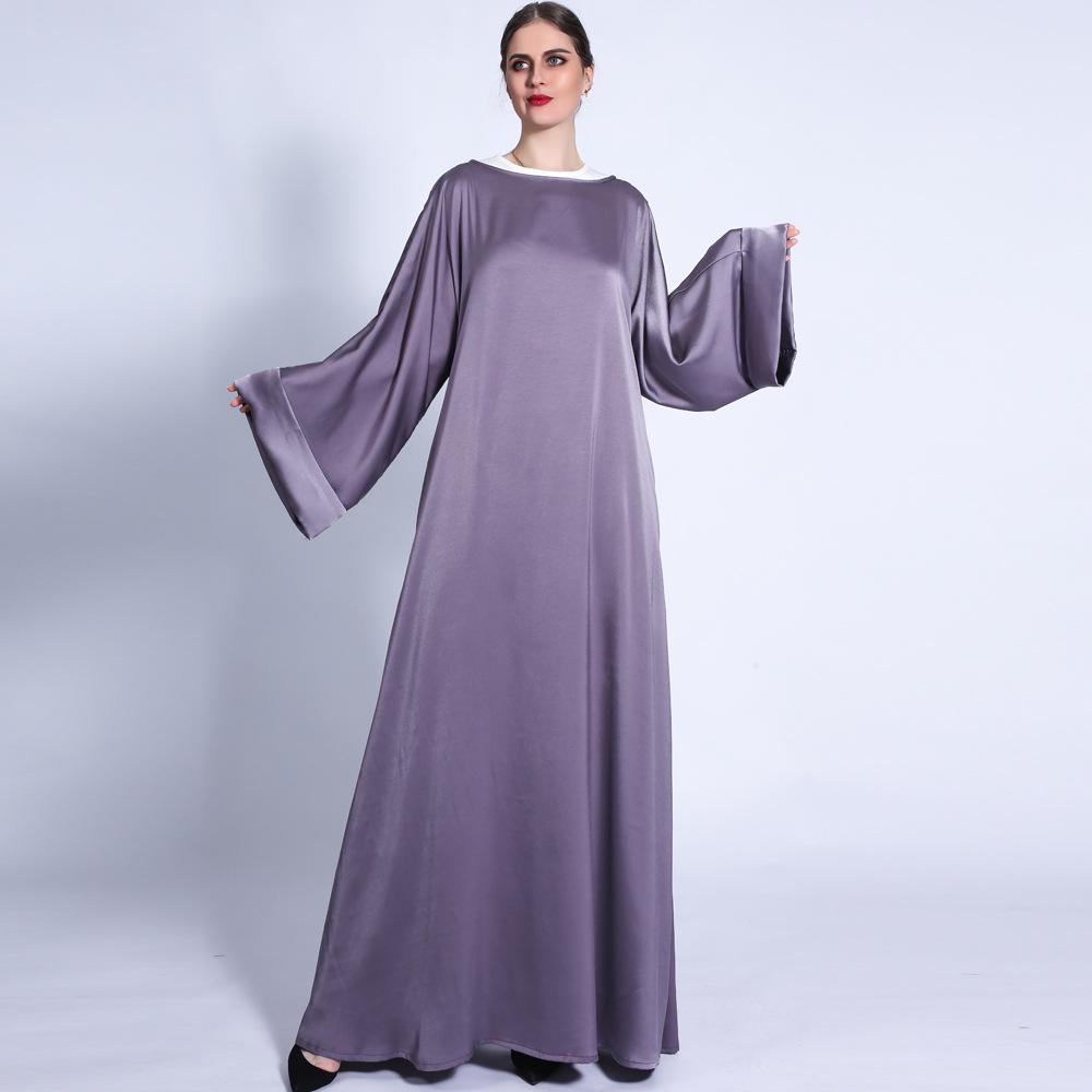 HASASERIES HS0433 Solid Color Loose Fitting Belt with Diamond Waist Long Skirt