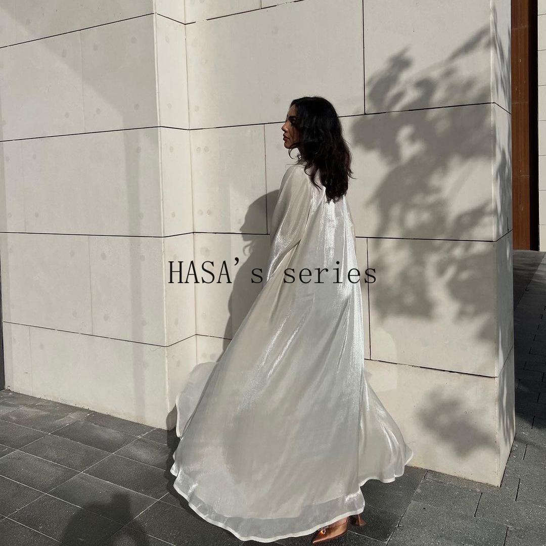 HASA's Series HS1234 Flowing Grace Islamic Kaftan Gown