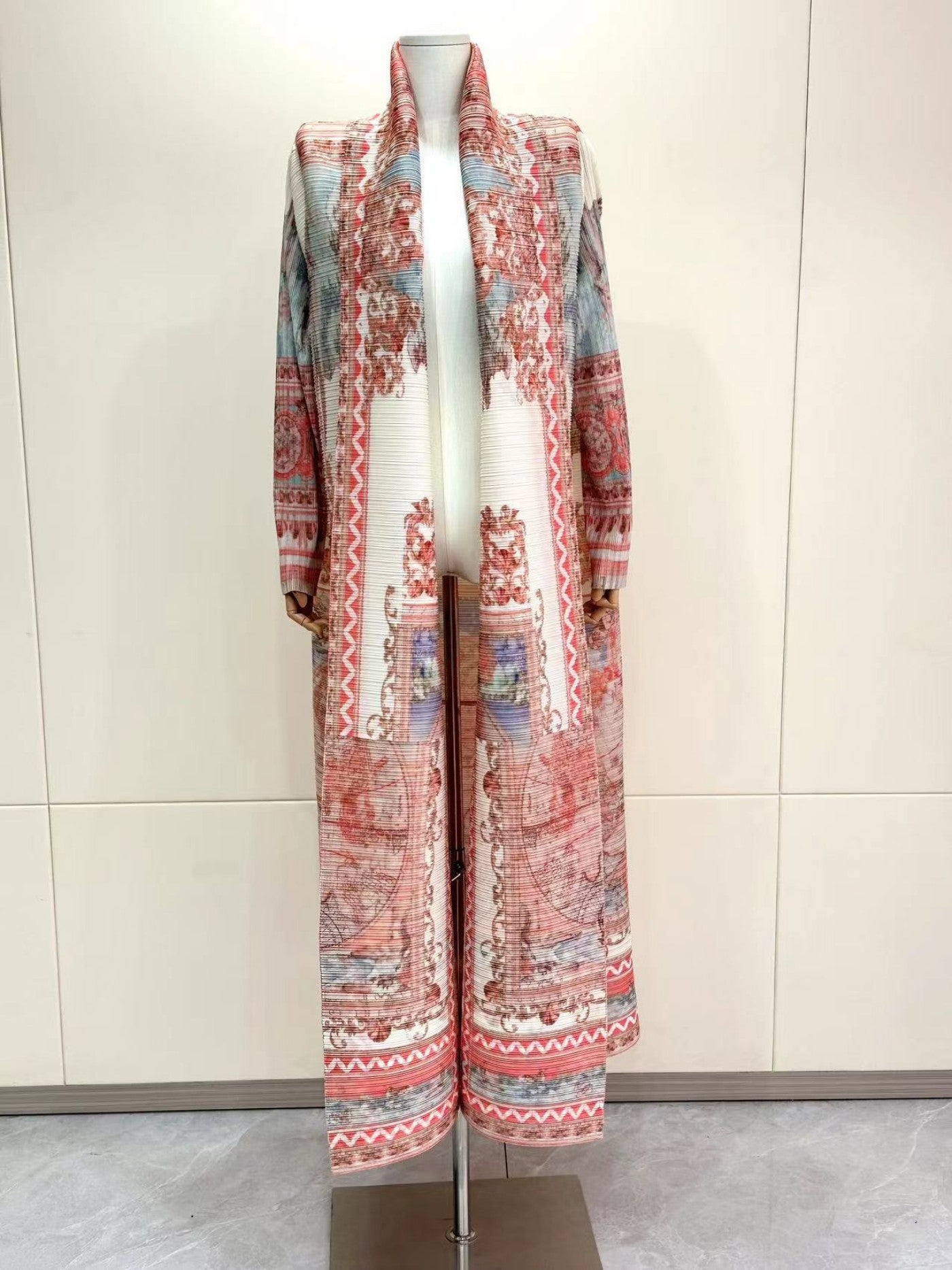 HASA Inclusive Sizing Crinkle Pleated Georgette Ramadan Stretchy Abaya-1