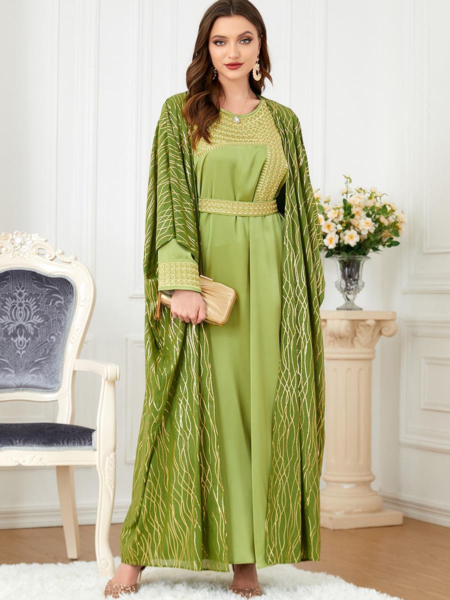 HASASERIES HS1059 2pcs Inner Dress with Cardigan
