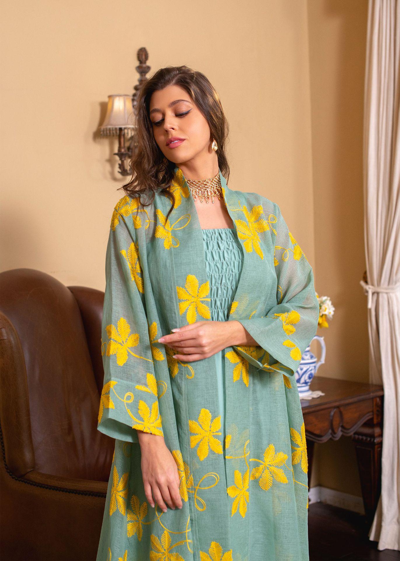 HASASERIES HS1076 2pcs Inner Dress with Cardigan