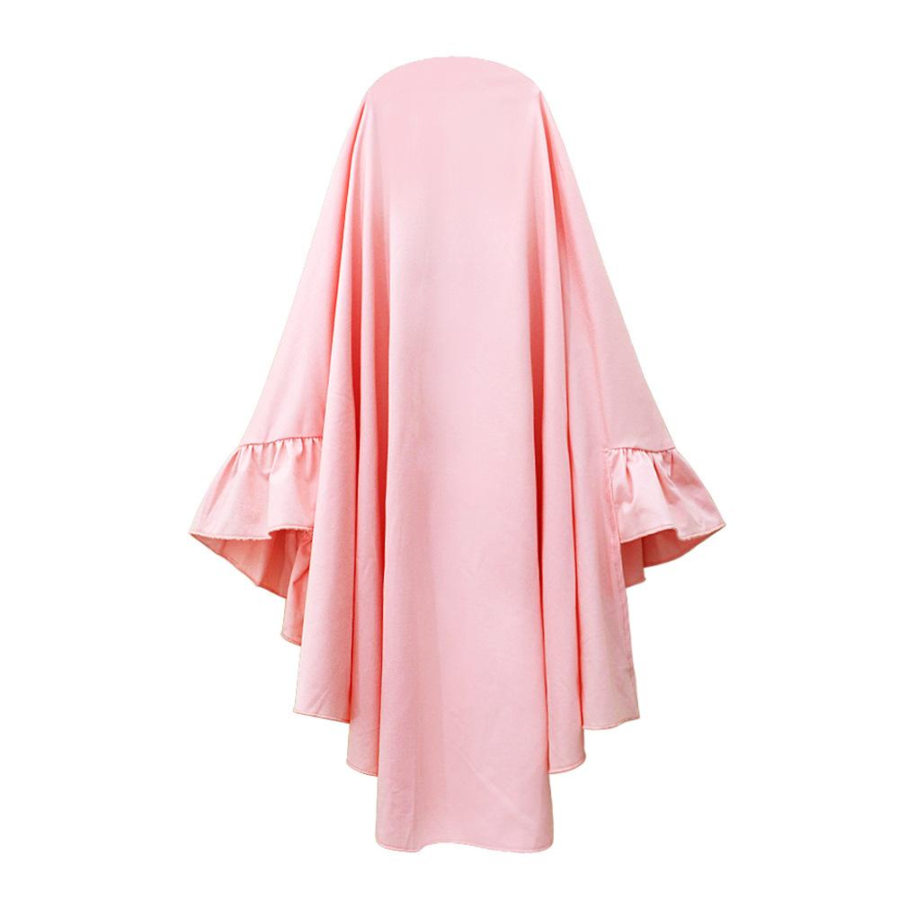HASASERIES HS1197 Ensemble 2 pièces, Abaya pour enfant avec Khimar une couche.