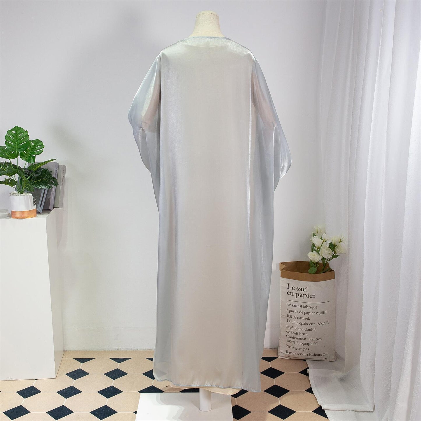 Robe ample à manches longues grande taille HASASERIES HS1039