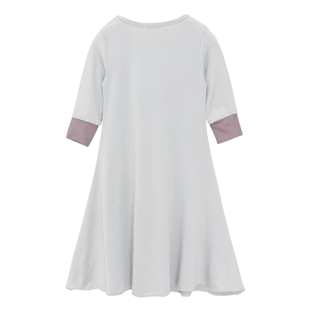 HASASERIES HS1203 Ensemble 2 pièces, Abaya pour enfant avec une couche de Khimar.