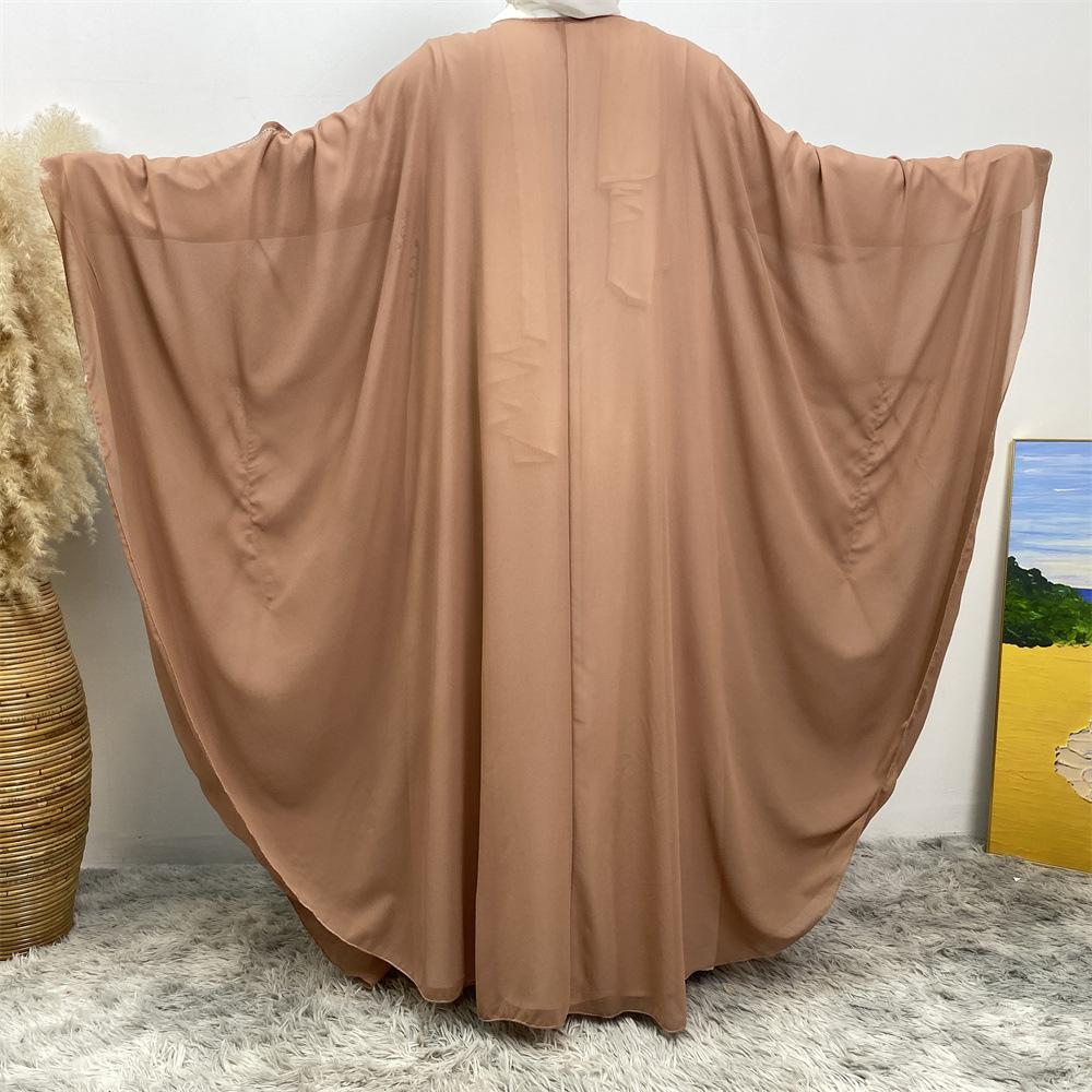 Robe cardigan musulmane à strass HASASERIES HS1085