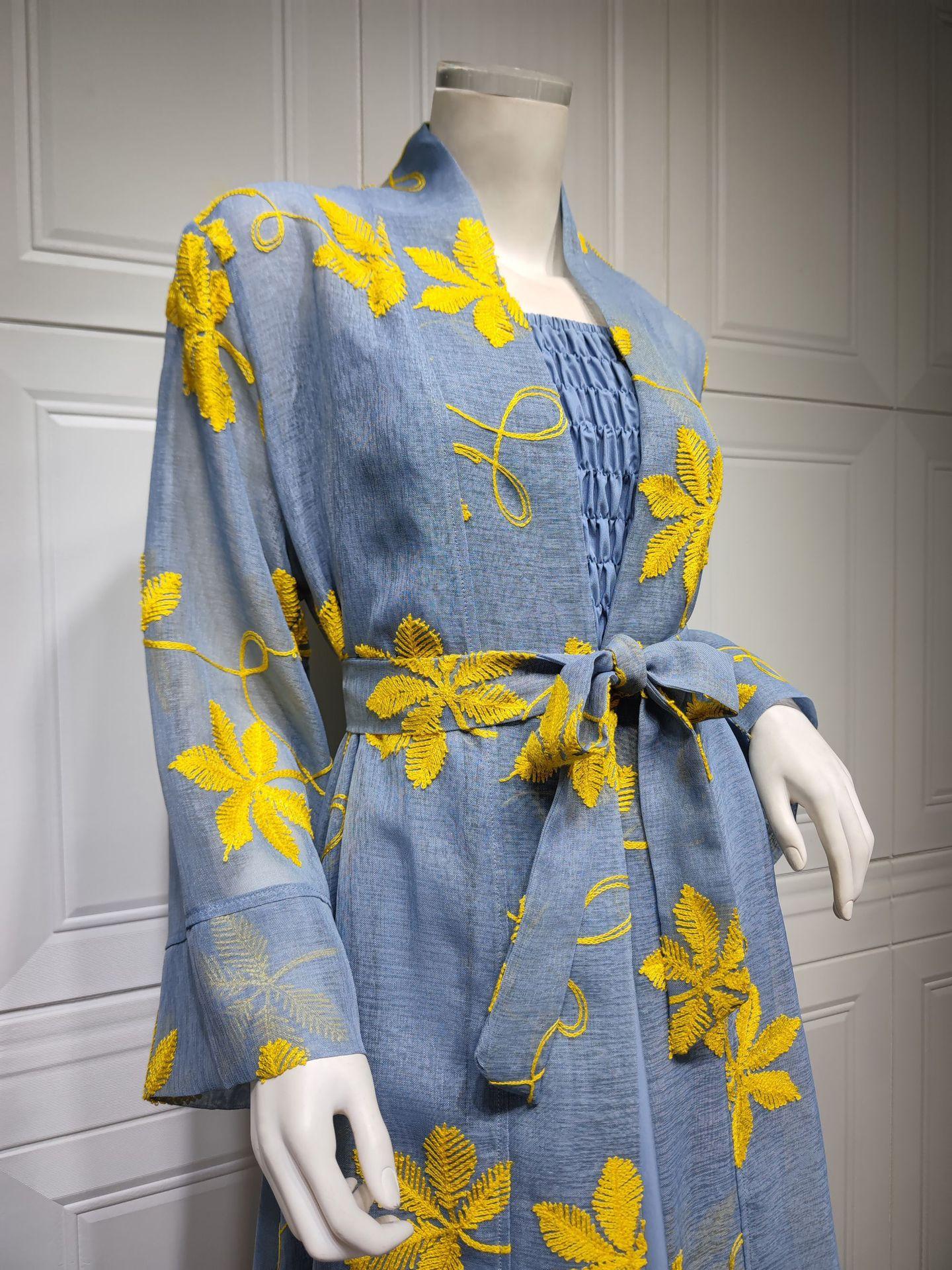 HASASERIES HS1076 2pcs Inner Dress with Cardigan