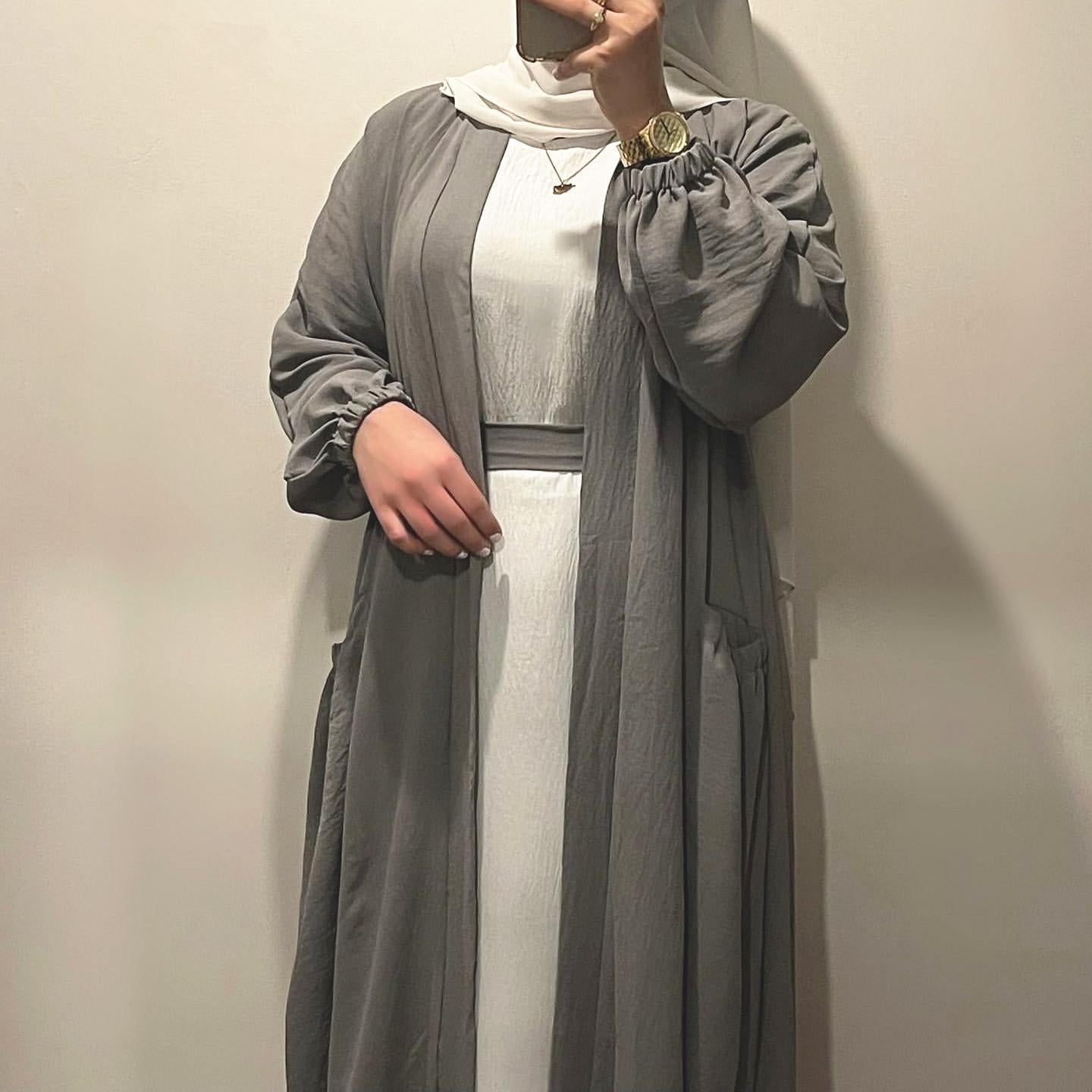 HASASERIES HS1014 Elegant Coat Long Skirt