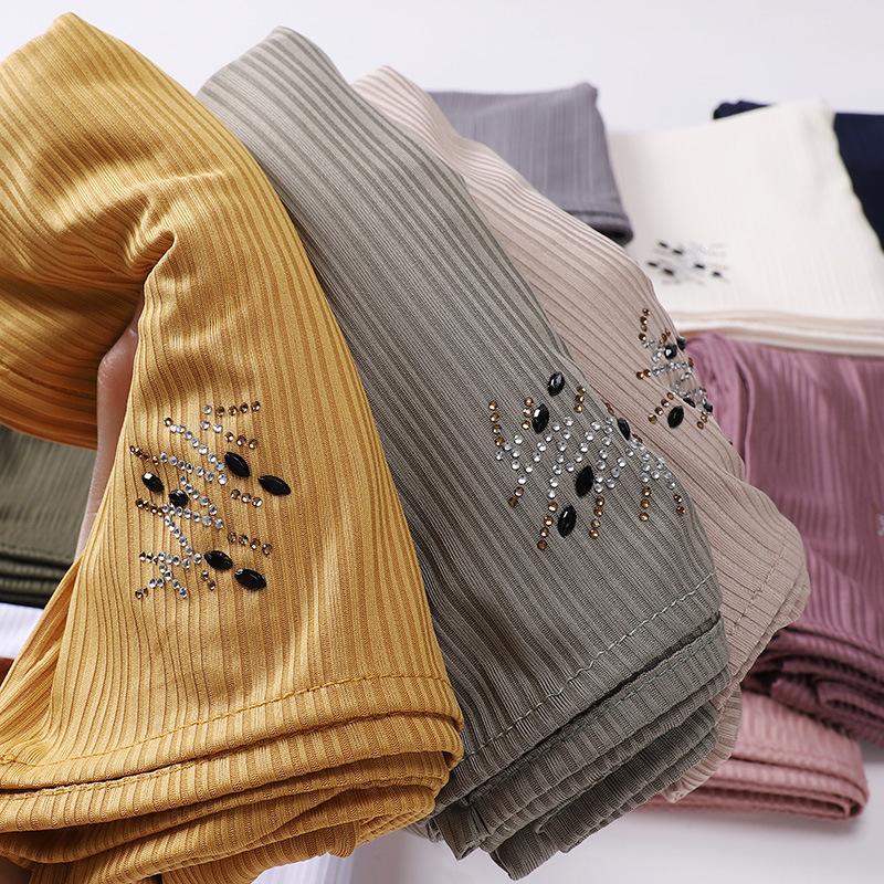 HASASERIES HS1133 Nouveau foulard rayé pour perçage à chaud
