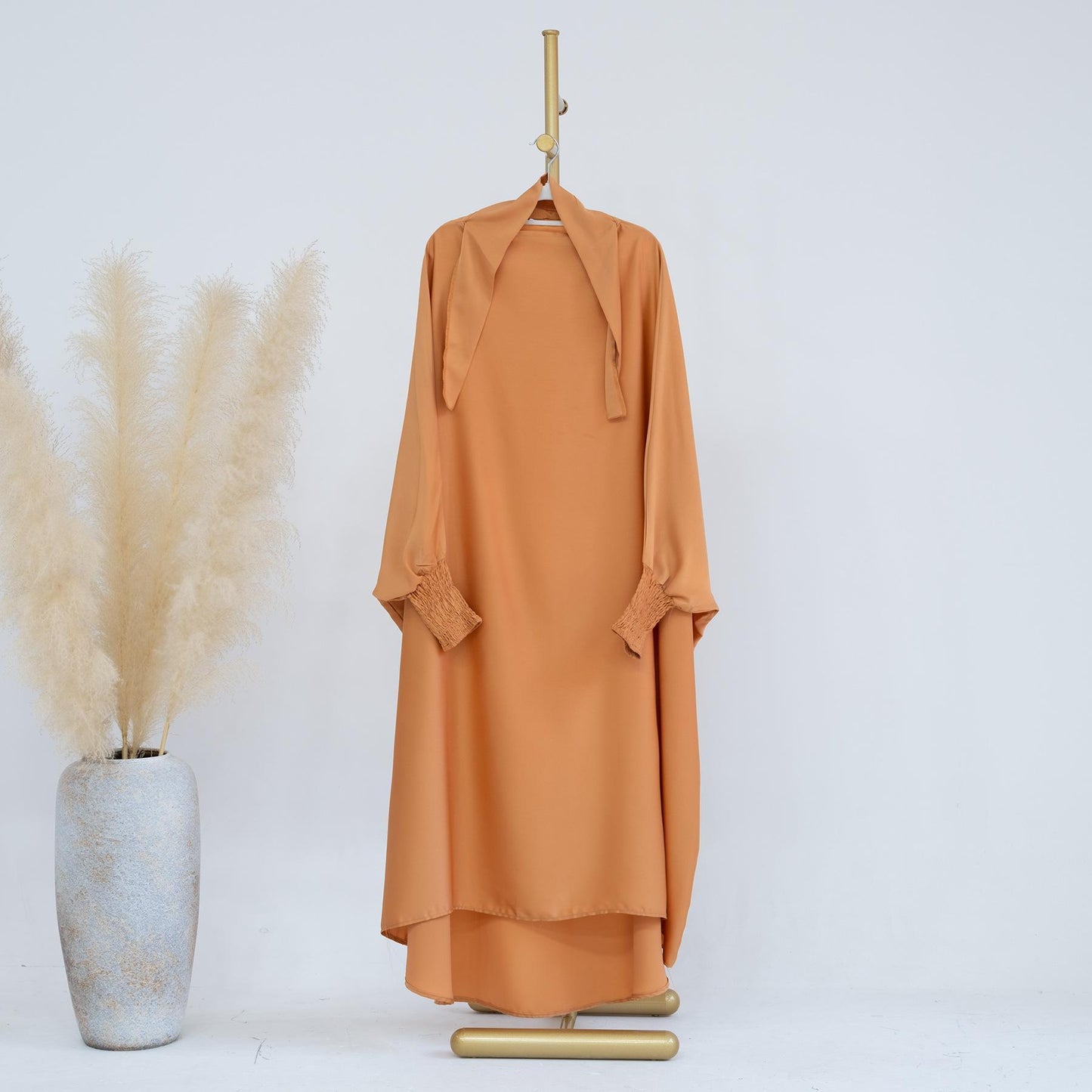 HASASERIES HS0720 Large Swing Solid Color Robe Children's Dress