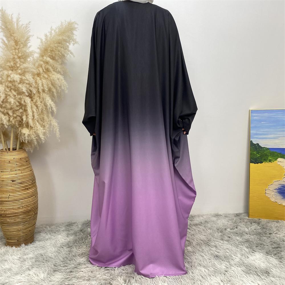HASASERIES HS0928 Loose Gradient Cardigan Abaya