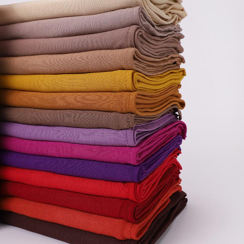 HASASERIES HS1051 Fashion Warm Solid Color Scarf