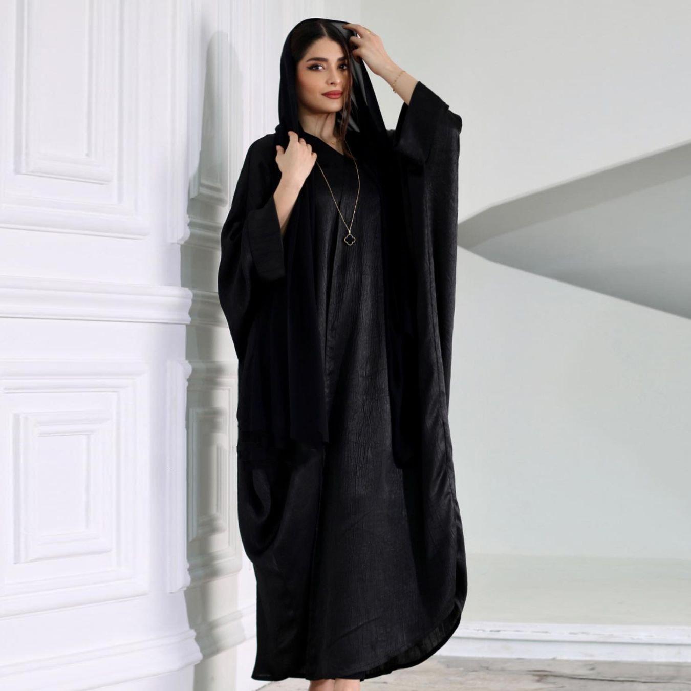 HASASERIES HS0725 Bat-sleeved Robe Women's Abaya
