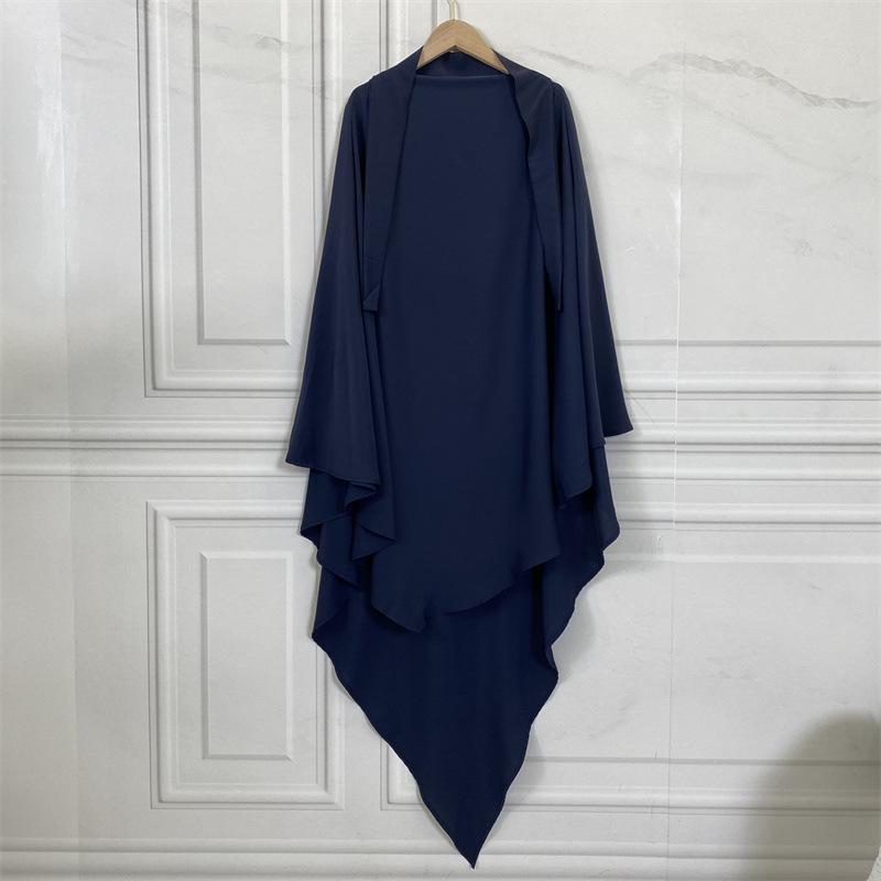 HS0455 Nidha Khimar de couleur unie