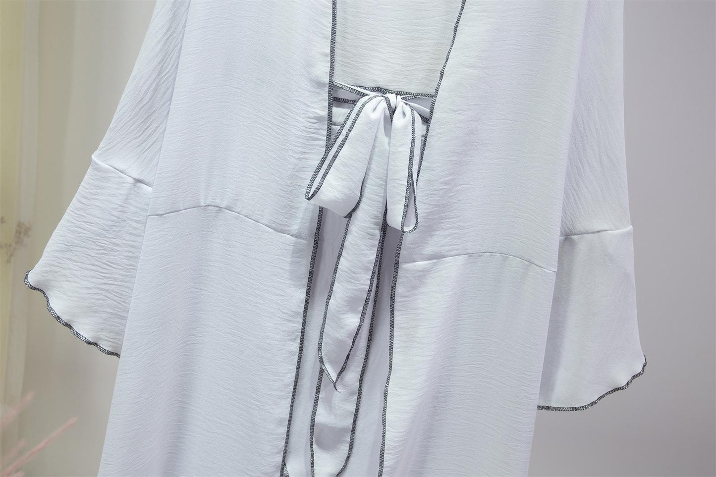 HASASERIES HS1098 3pcs Set Without Sleeves Inner Dress+Cardigan+special Belt