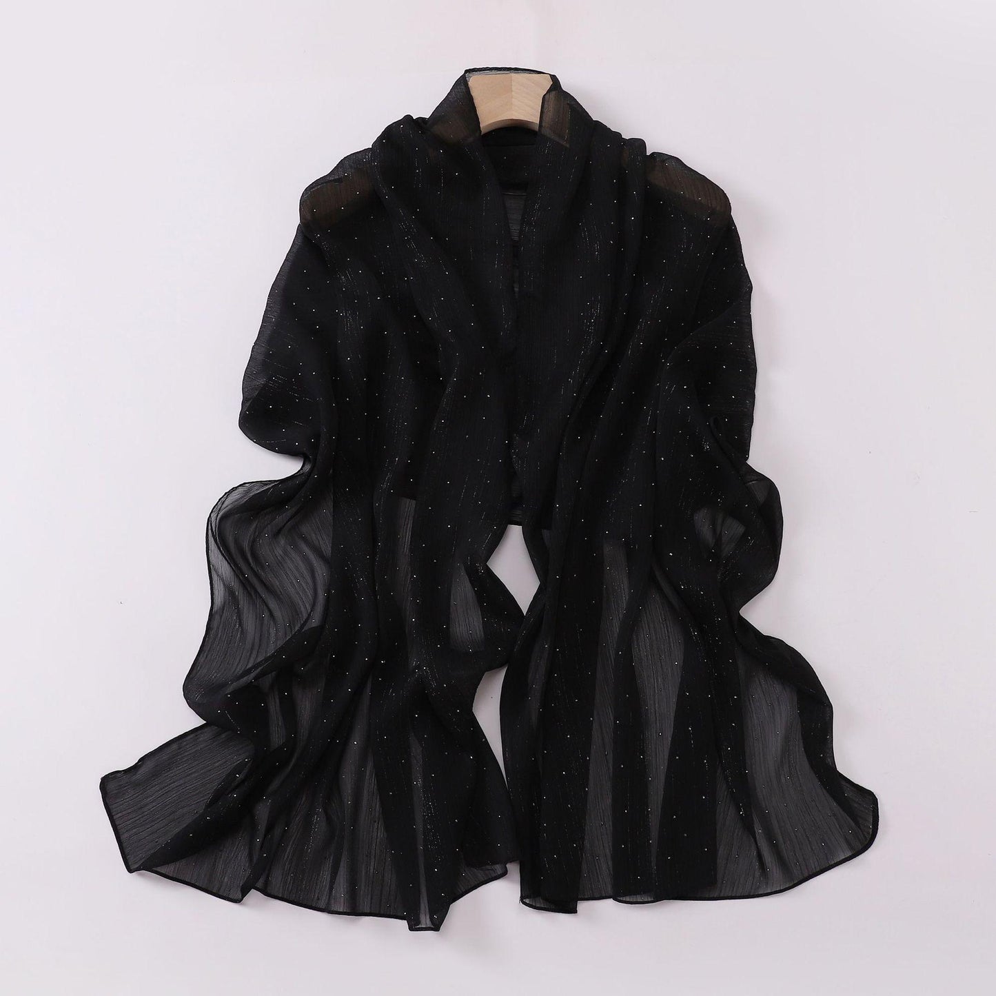 HASASERIES HS1114 All Over The Sky Hot Drilling Long Scarf Hijab