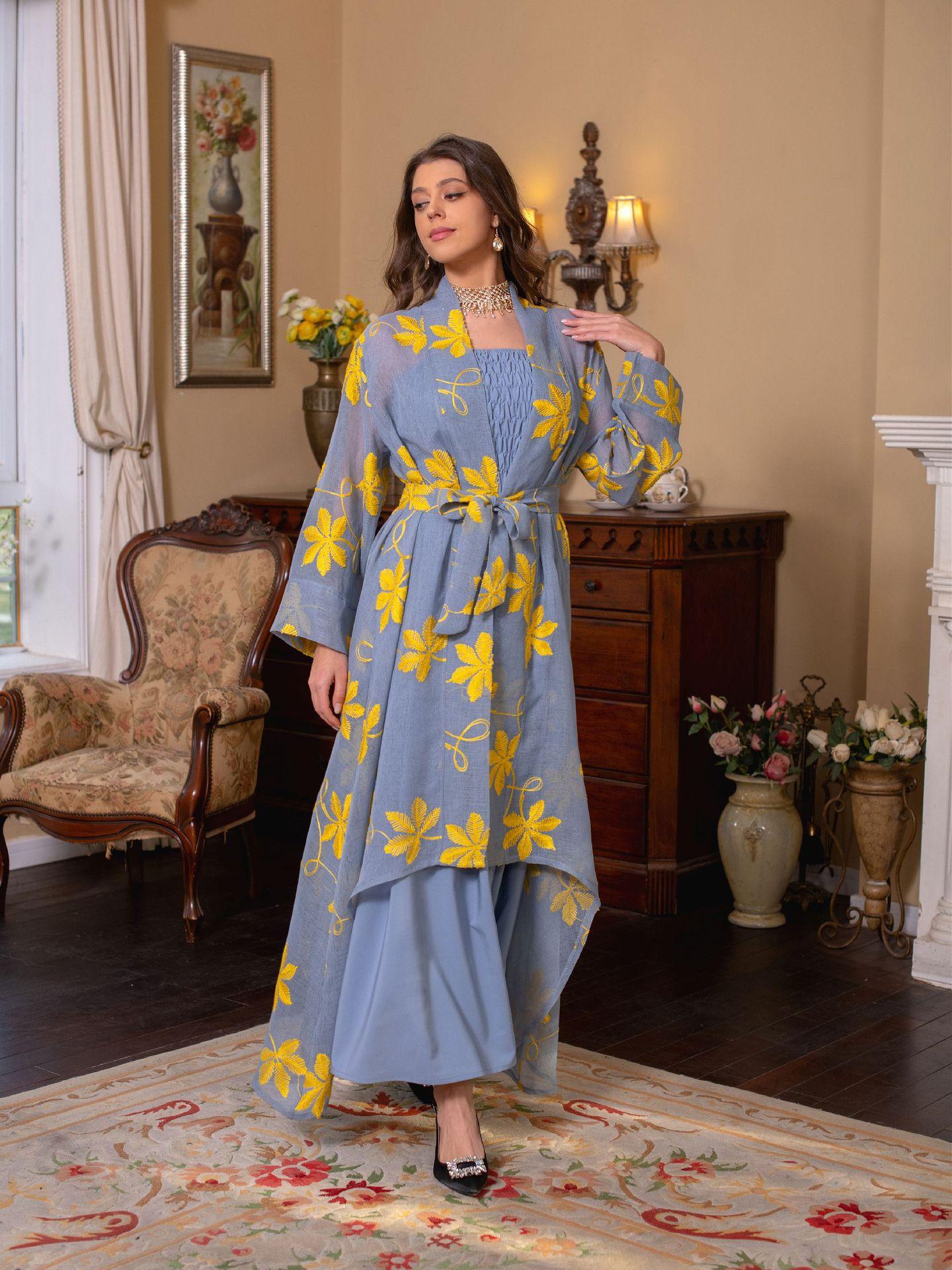 HASASERIES HS1076 2pcs Inner Dress with Cardigan