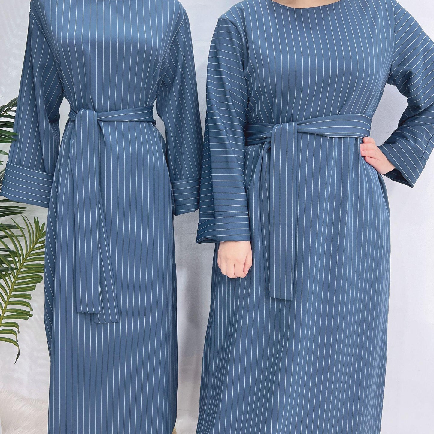 HASASERIES HS0707 Striped maxi dress