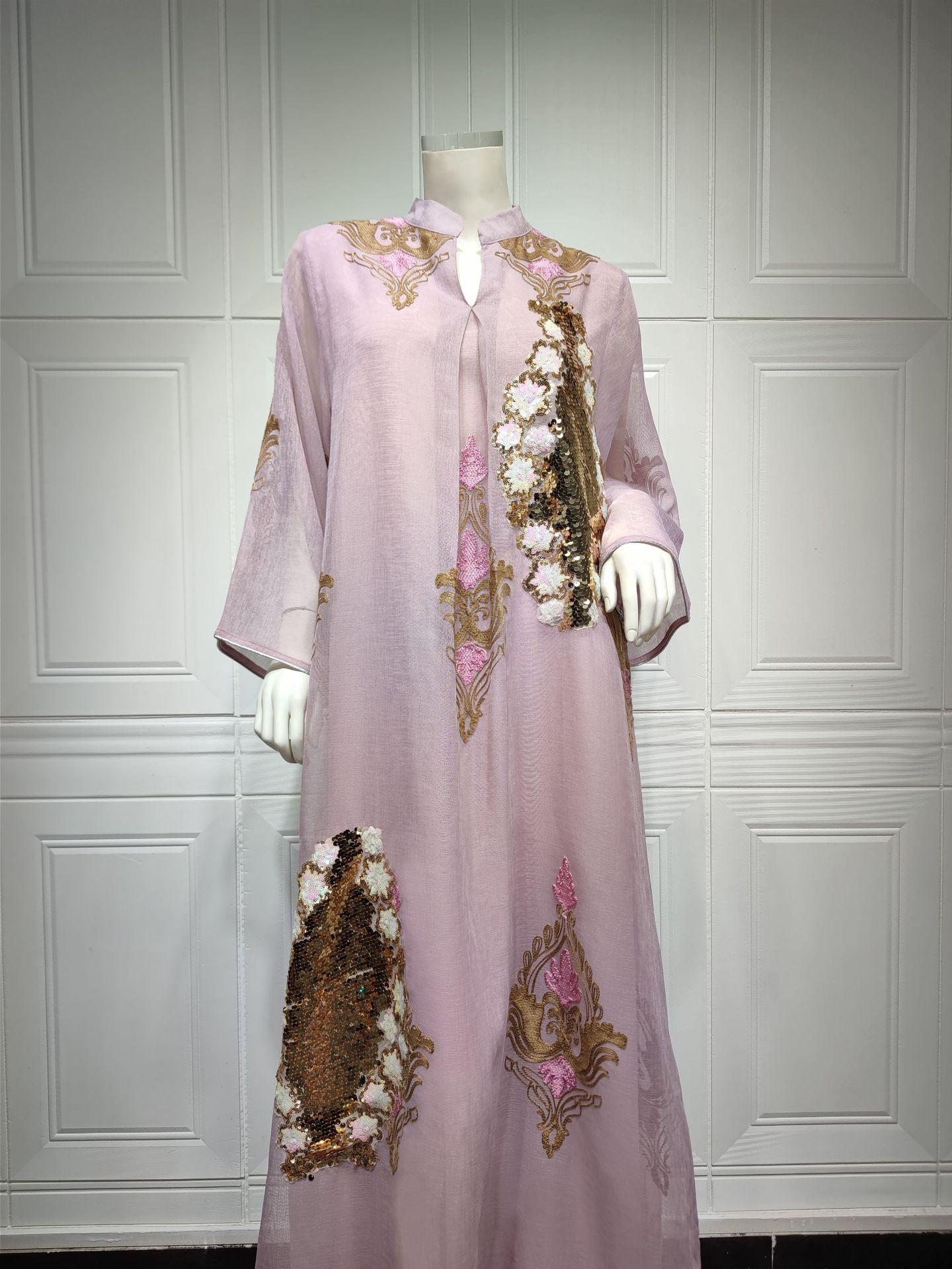 HASASERIES HS0443 Muslim Embroidered Dress