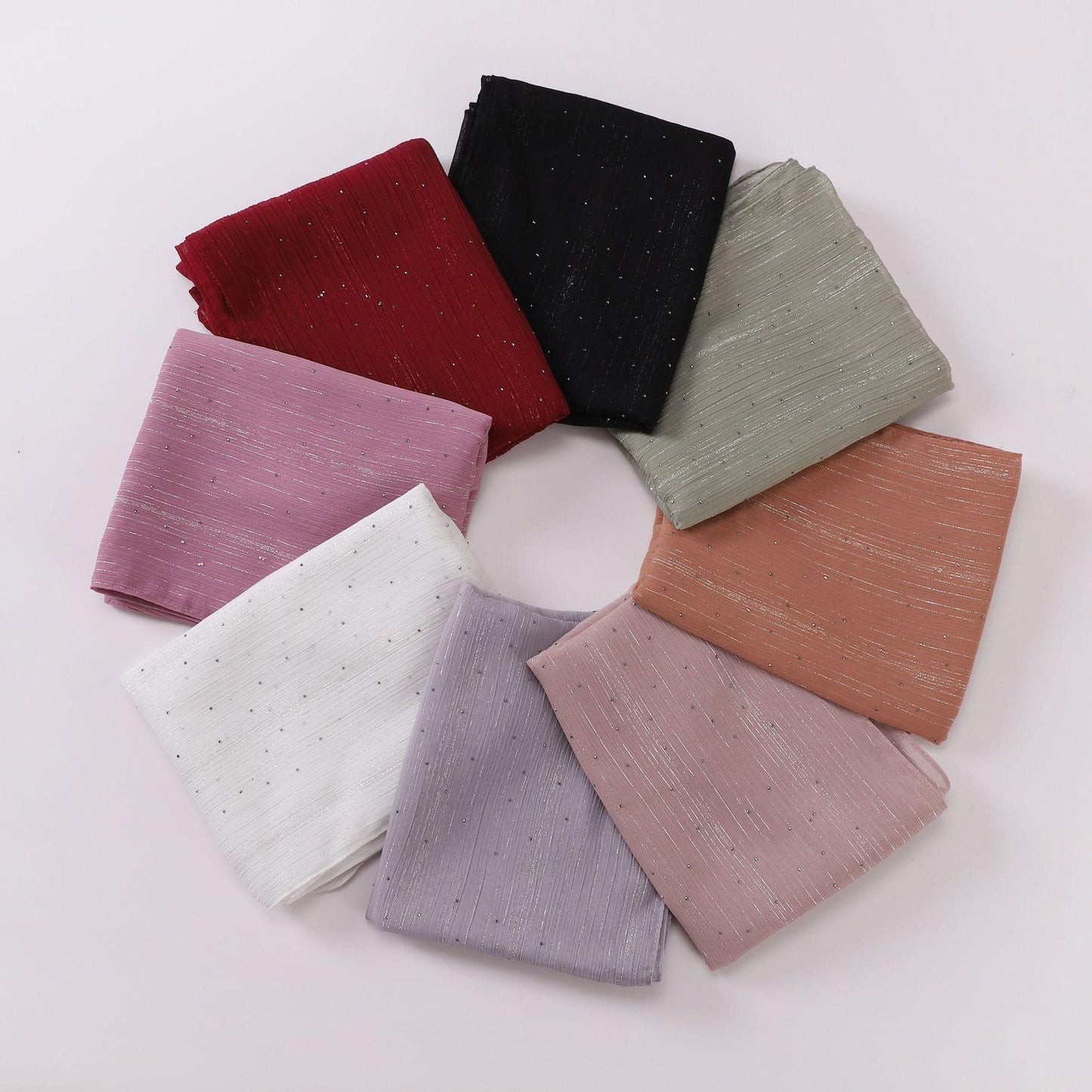HASASERIES HS1114 All Over The Sky Hot Drilling Long Scarf Hijab