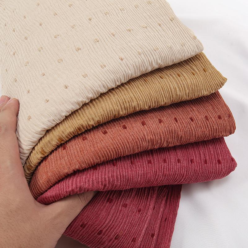 HASASERIES HS1122 Pure Color Cotton and Linen Long Scarf