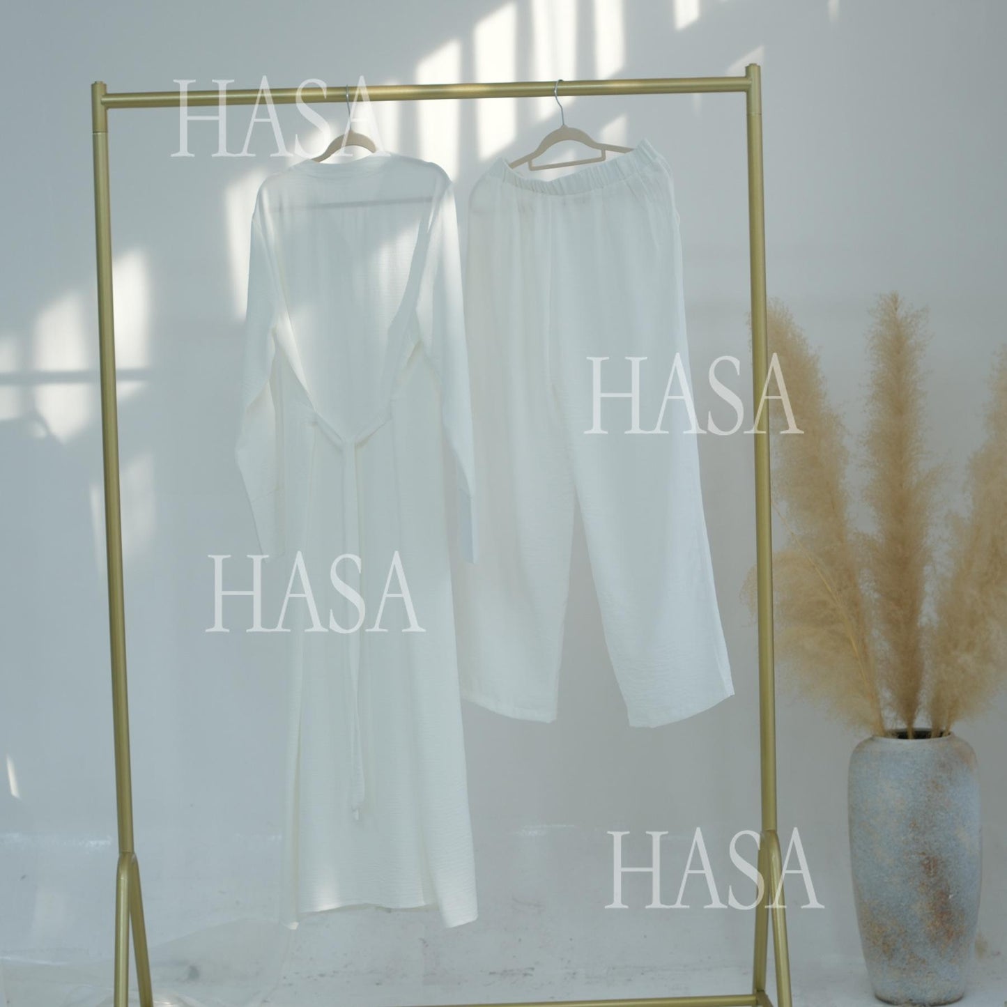 HASA HS5869 بدلة صيفية رائعة من قطعتين - تصميم أزرار متعدد الألوان