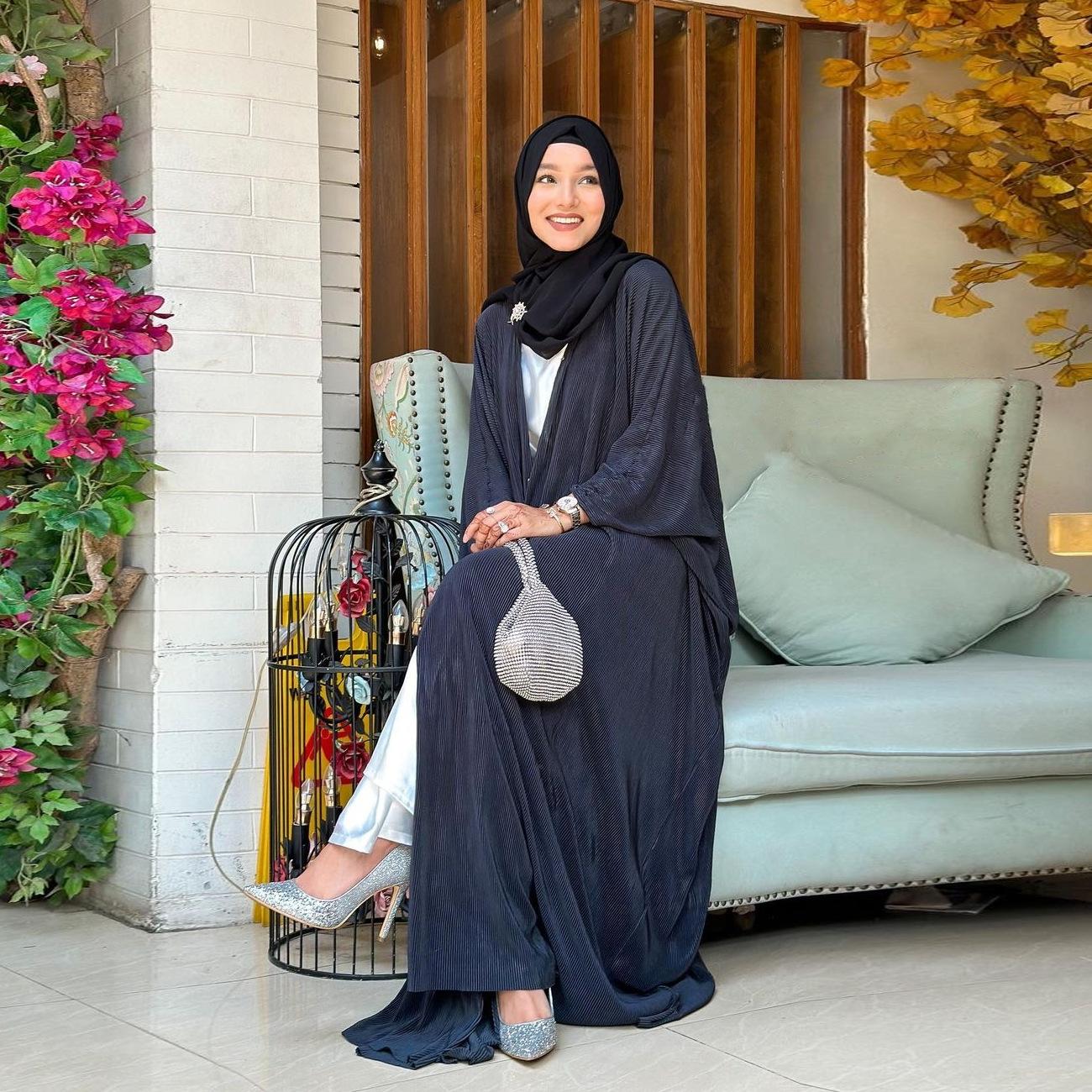 HASASERIES HS1033 Robe Abaya Vêtements d'extérieur