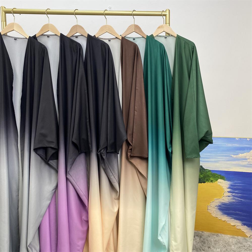 HASASERIES HS0928 Loose Gradient Cardigan Abaya