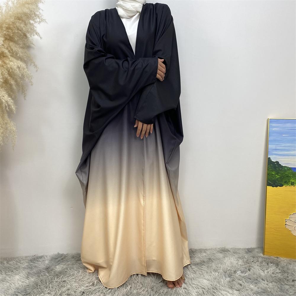 HASASERIES HS0928 Loose Gradient Cardigan Abaya