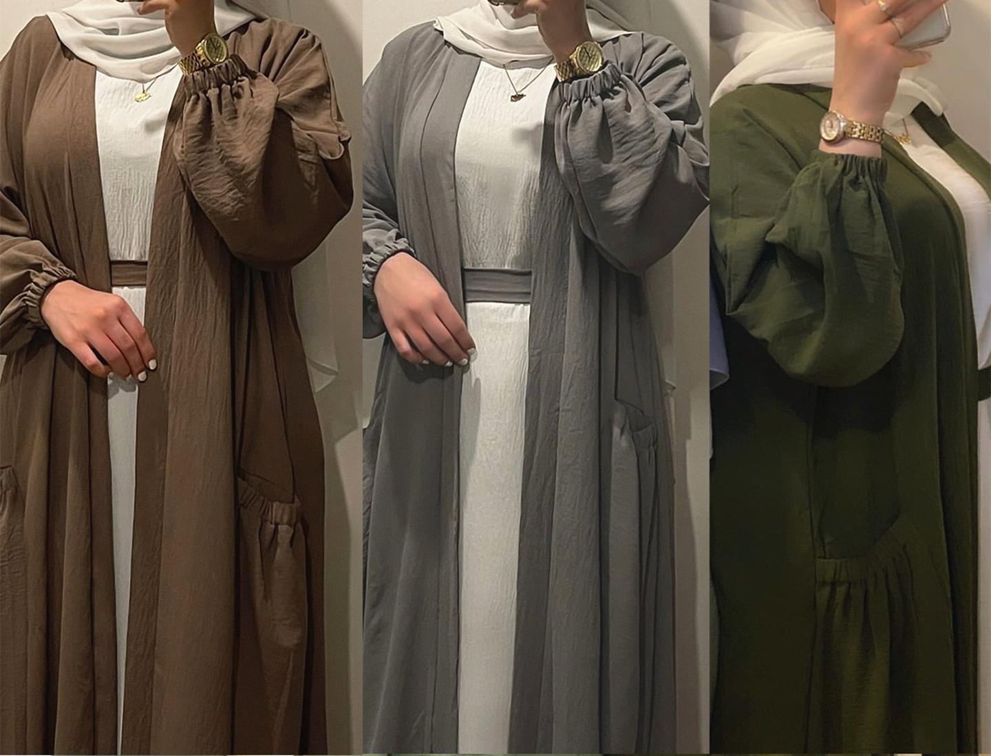 HASASERIES HS1014 Elegant Coat Long Skirt