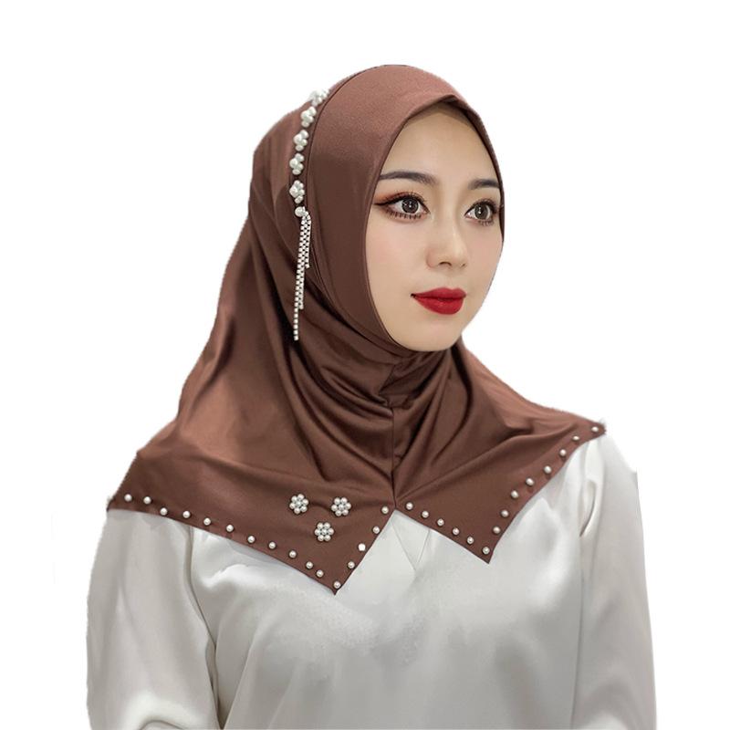 HASASERIES HS1110 Monochrome Beaded Flower Headband