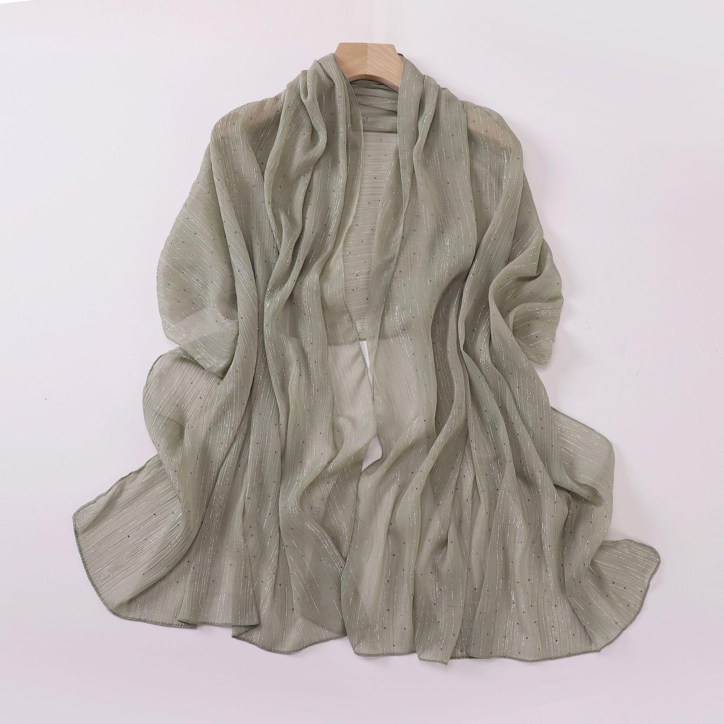 HASASERIES HS1114 All Over The Sky Hot Drilling Long Scarf Hijab