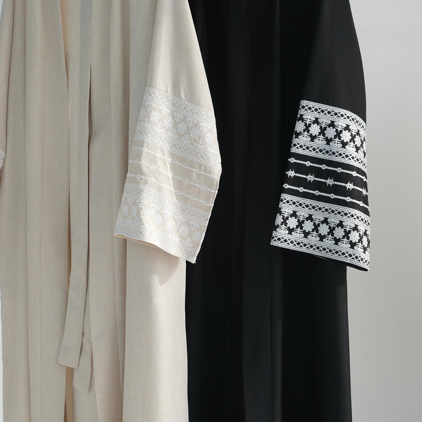 HASASERIES HS0994 Embroidered Elegant Cardigan Robe