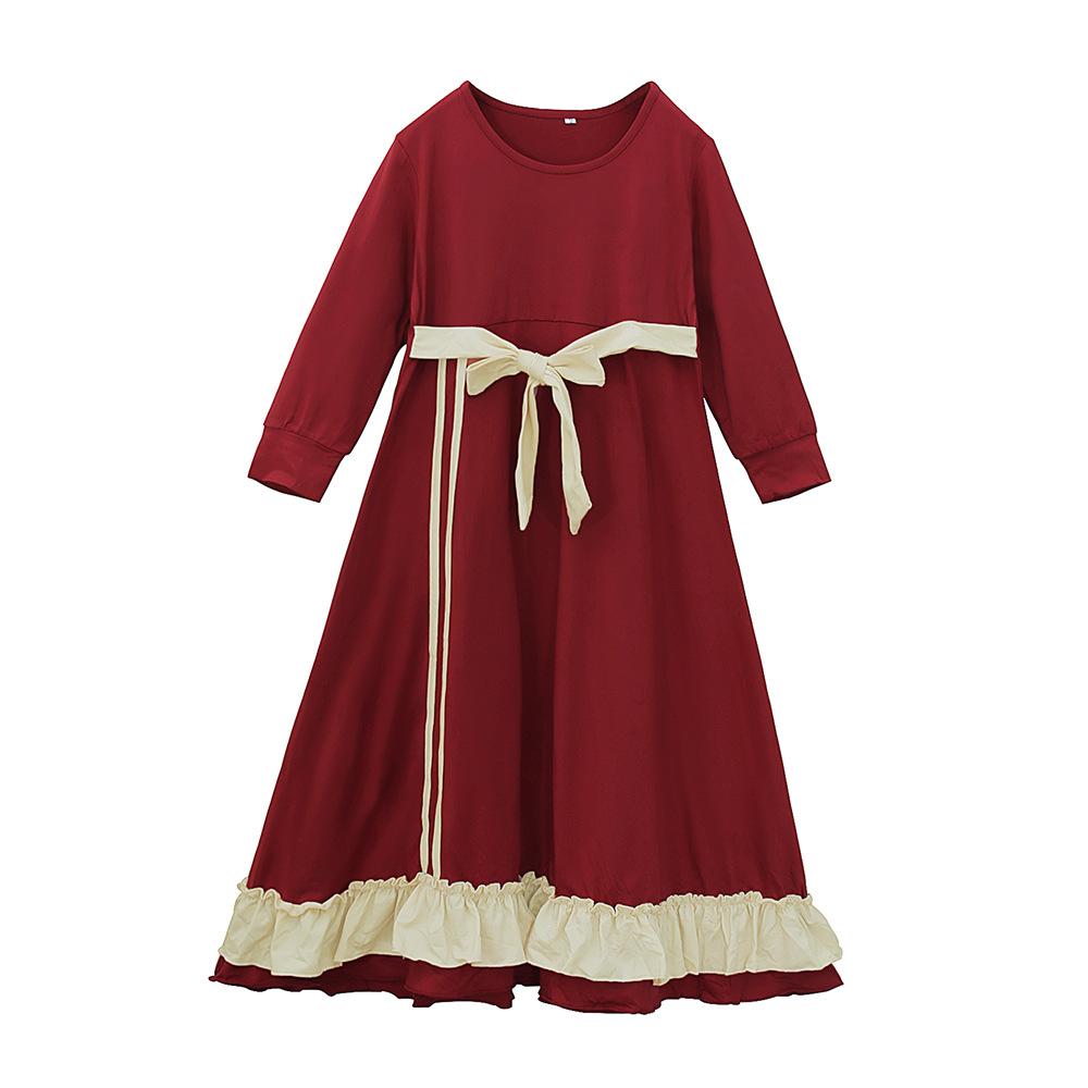 HASASERIES HS1199 Ensemble 2 pièces, Abaya pour enfant avec une couche de Khimar.