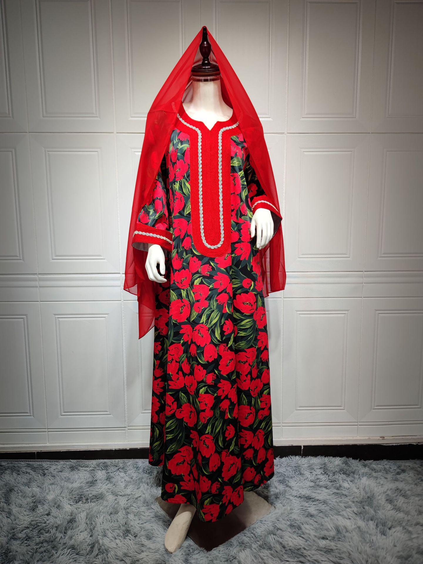 HASASERIES HS1072 Fashion New Product Hot Diamond Printed Dress