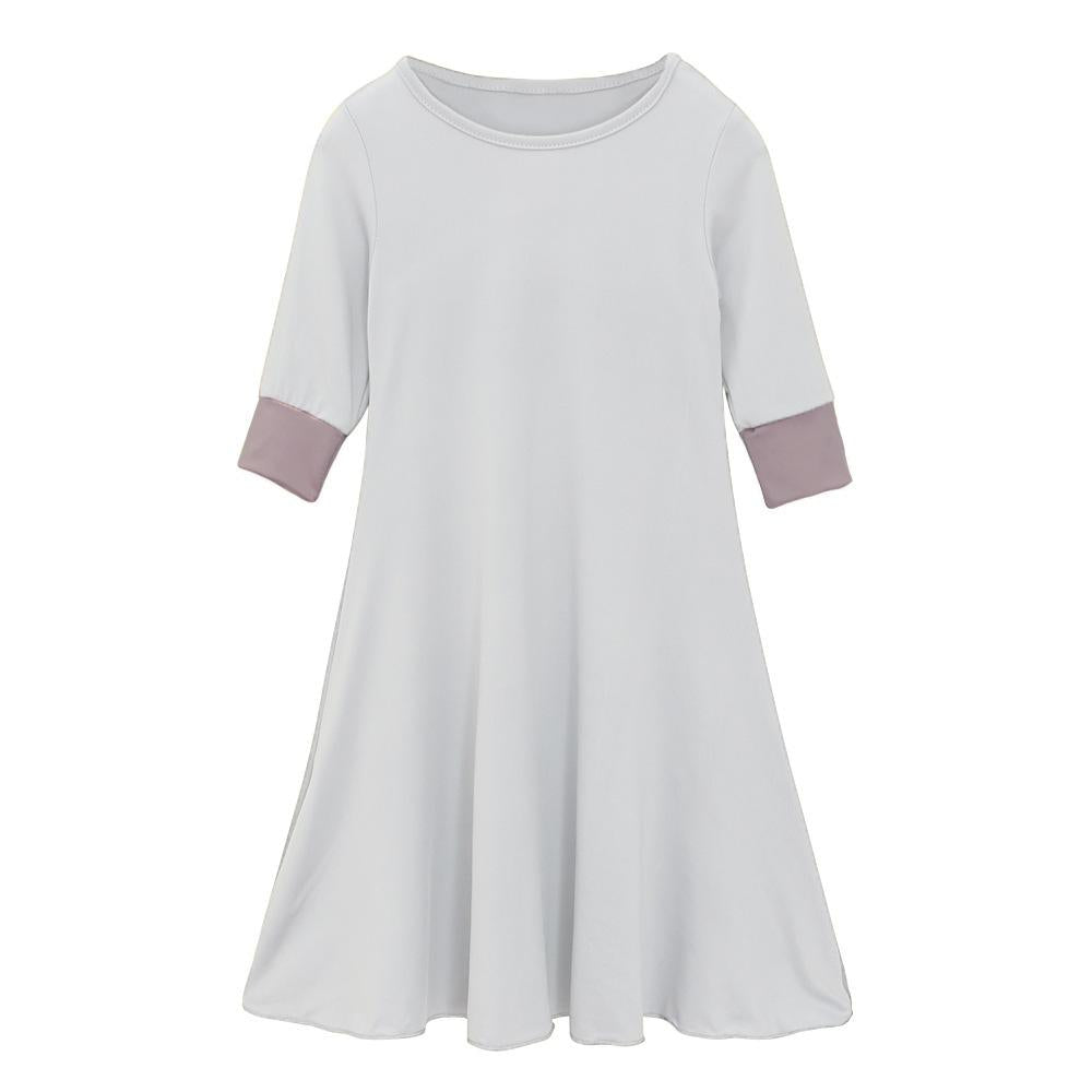 HASASERIES HS1203 Ensemble 2 pièces, Abaya pour enfant avec une couche de Khimar.
